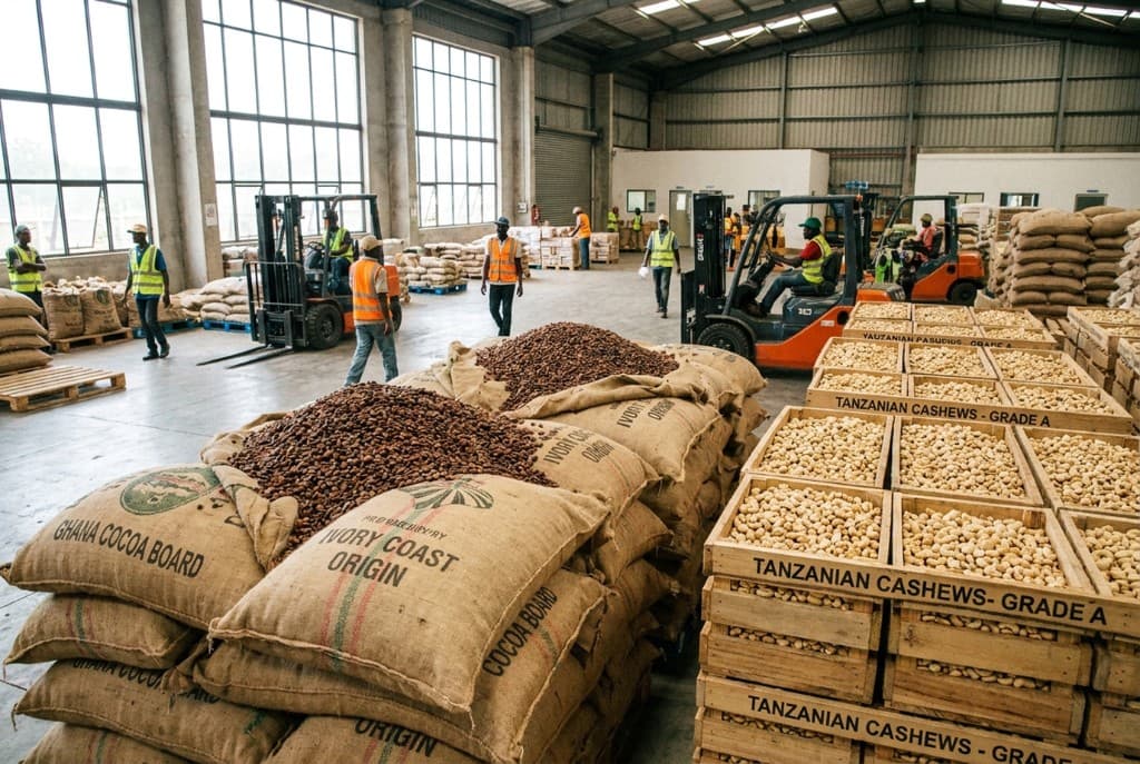 Industrial agricultural processing facility in Africa